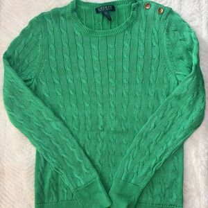 Ralph Lauren Vibrant Green Knit Sweater